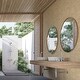 preview thumbnail 5 of 28, Galerie Wallcoverings Woods and Wicker Collection Triangular Wood Tile Matte Finish Vinyl on Non-woven Wallpaper Roll