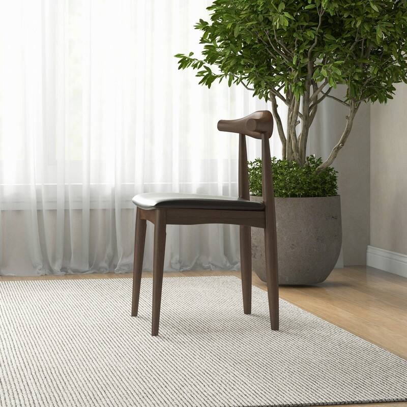Spruce & Spring Modern Upholstered Dining Chairs Set with Solid Wood Frame Kitchen Side Chairs