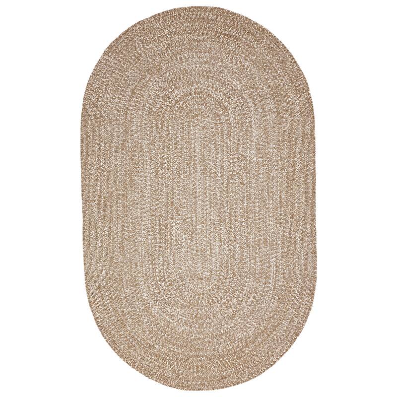 Superior Modern Rustic Bohemian Reversible Multi-Tone Braided Indoor Outdoor Area Rug