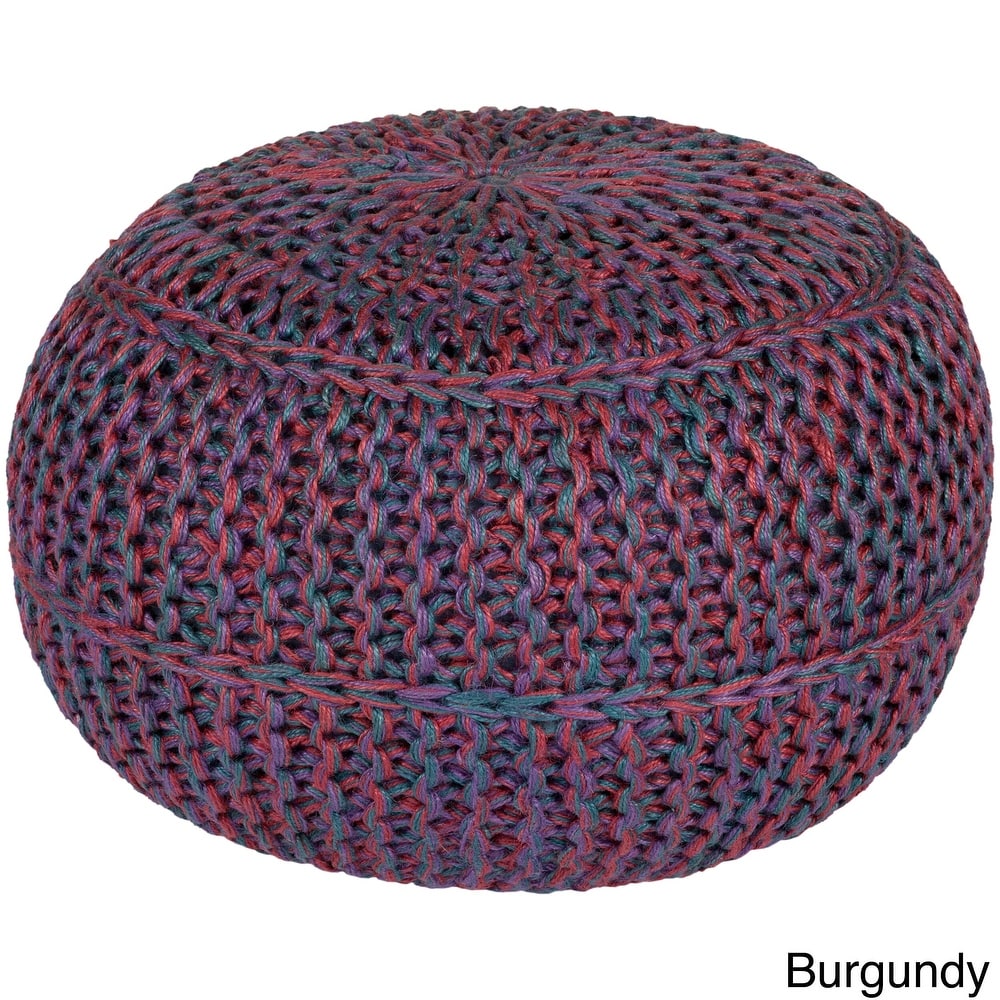 Livabliss Woven Berg Round 20-inch Jute Pouf