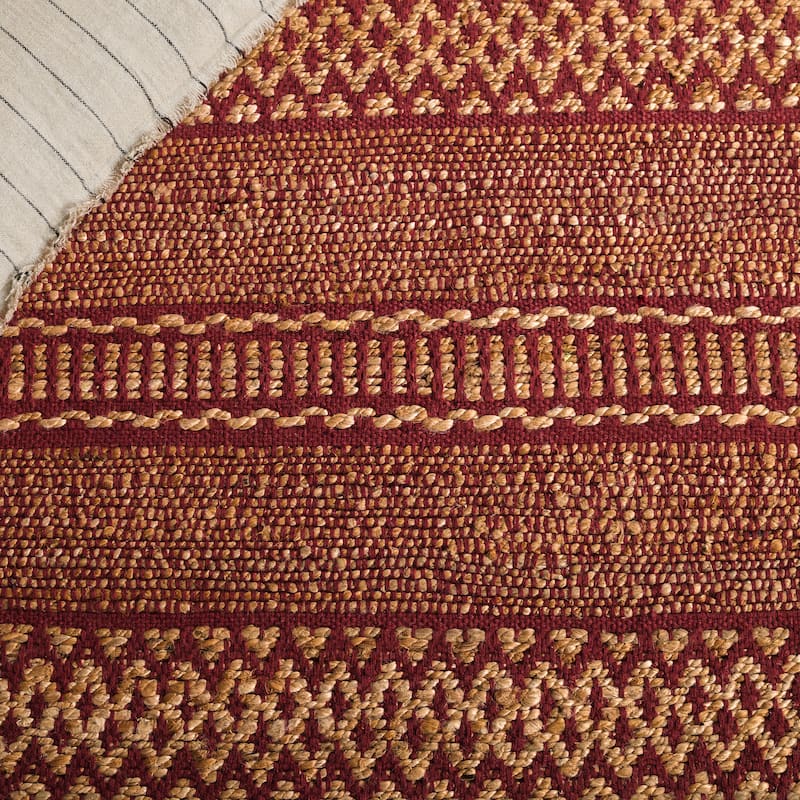 SAFAVIEH Hand-Woven Natural Fiber Ingebjorg Bohemian & Eclectic Cotton Rug