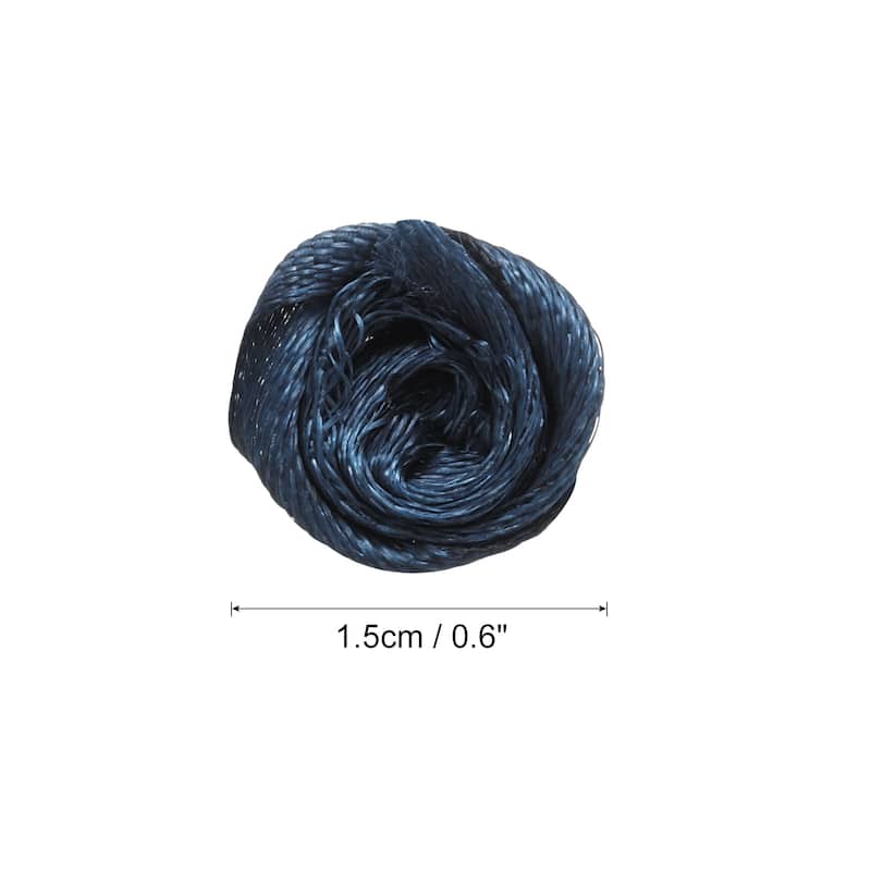 100pcs 1.5cm Mini Ribbon Roses for Crafts Artificial Fabric Flowers