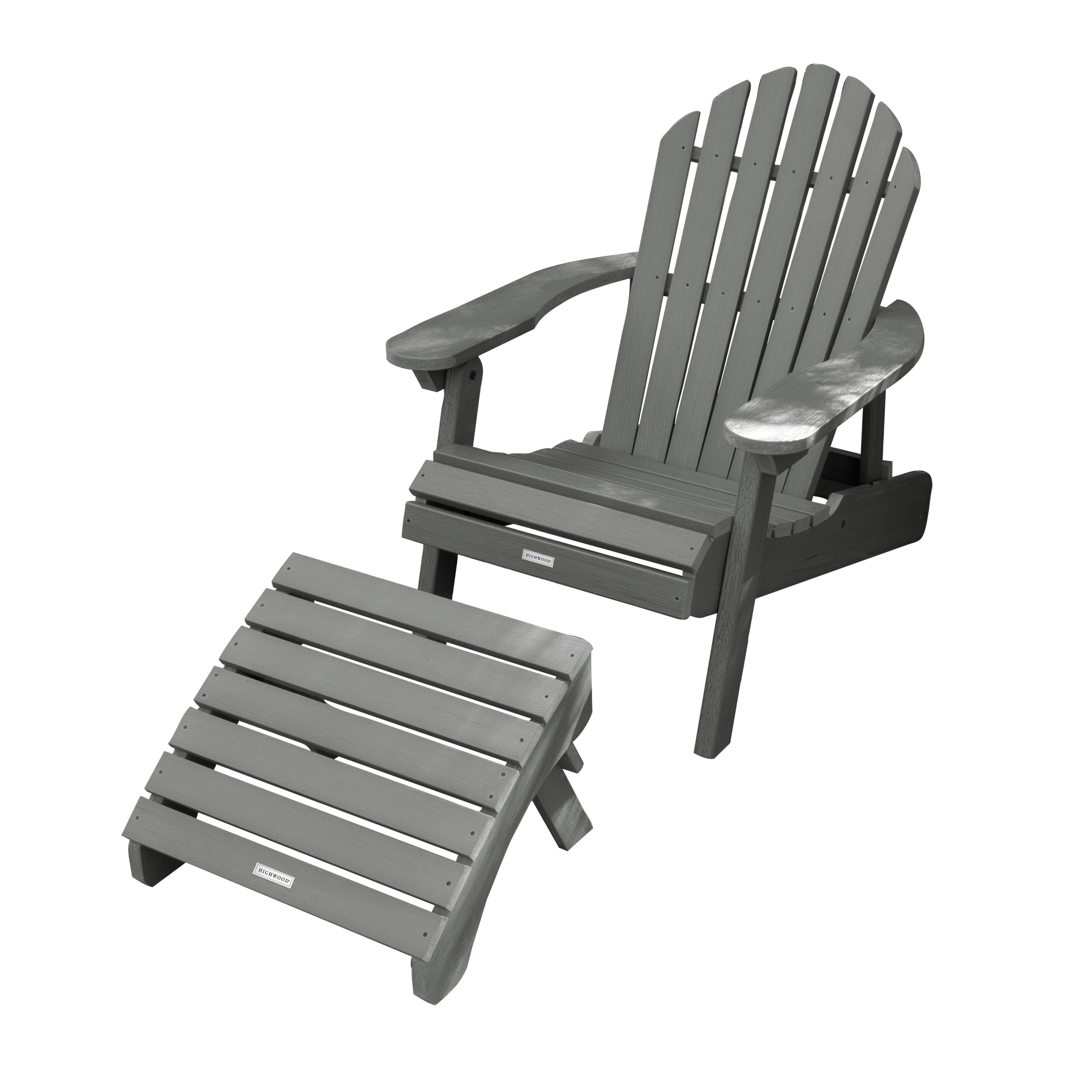 Mandalay Adirondack Chair and Folding Ottoman
