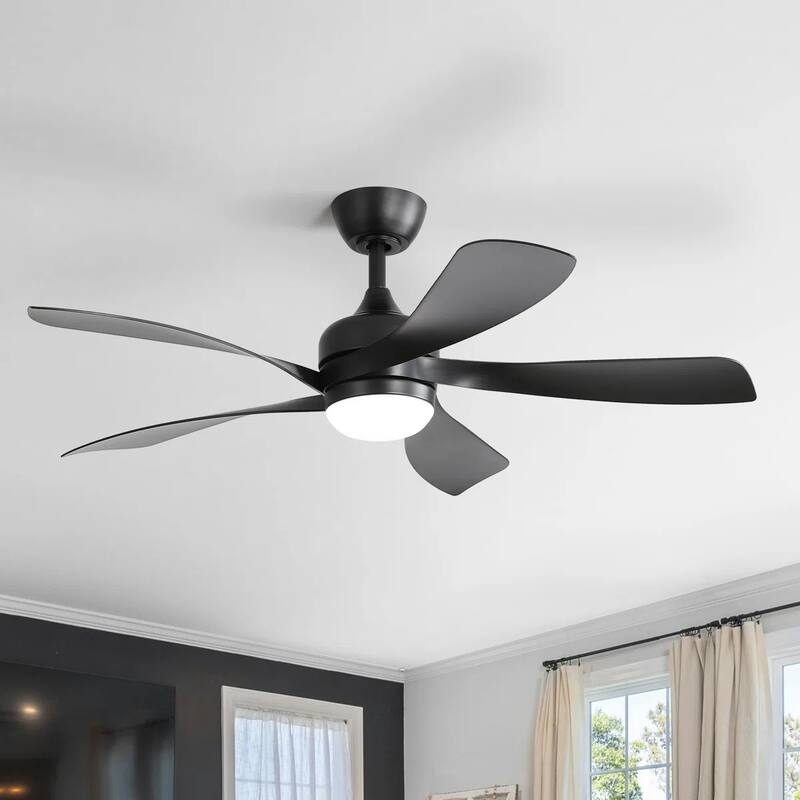 52 Inch Ceiling Fan with Light and Remote for Living Room Bedroom Dining Room Patio Farmhouse - 52 Inches