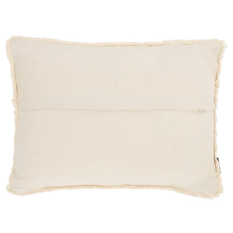 SAFAVIEH Home Rory 14W x 20L-inch Tan/Natural Cotton/Linen Lumbar Pillow