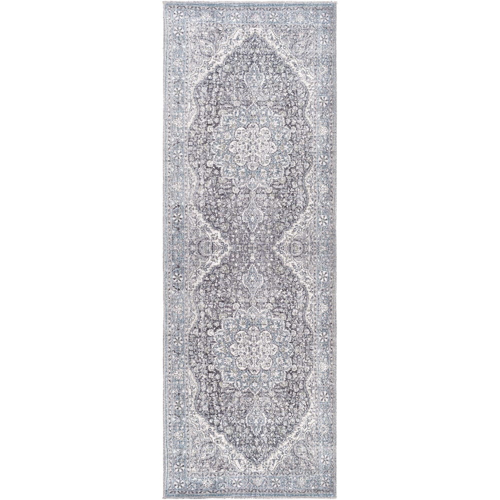 Livabliss Duquette Persian Medallion Printed Machine Washable Area Rug