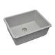 preview thumbnail 3 of 8, Lexicon Undermount Quartz 23 Inch Single Bowl Kitchen Sink Kit