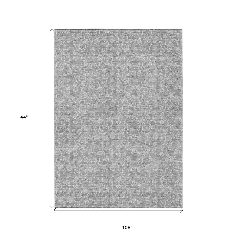 HomeRoots Floral Transitional Rectangle Outdoor Rug