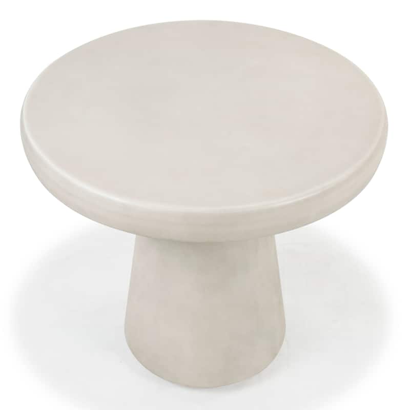 SAFAVIEH Couture Hayleen Round Concrete Accent Table - 24"W x 24"D x 22"H