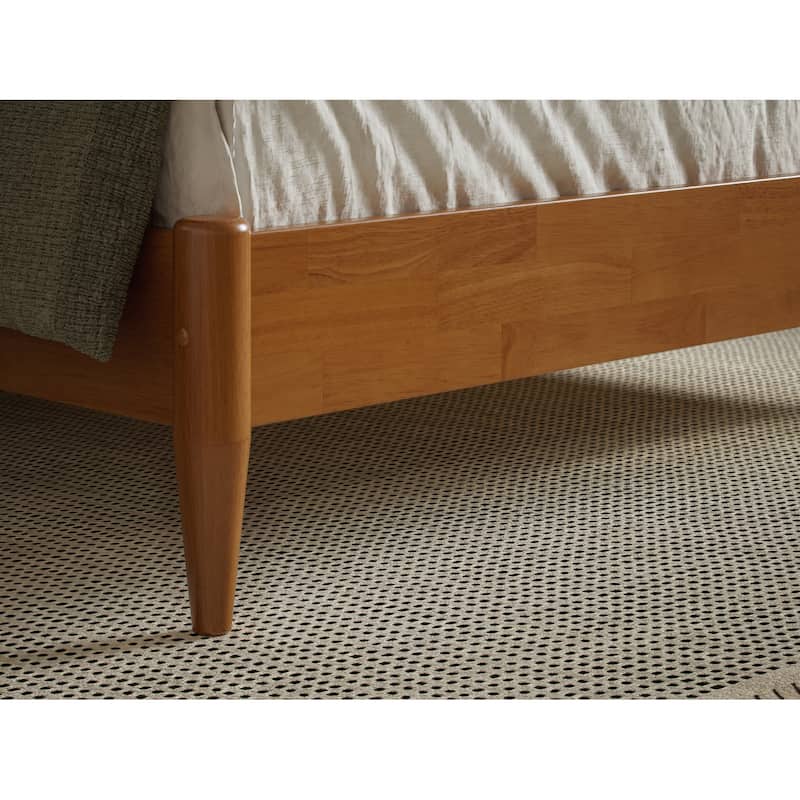 Orleans Solid Wood Low Profile Sleigh Platform Bed