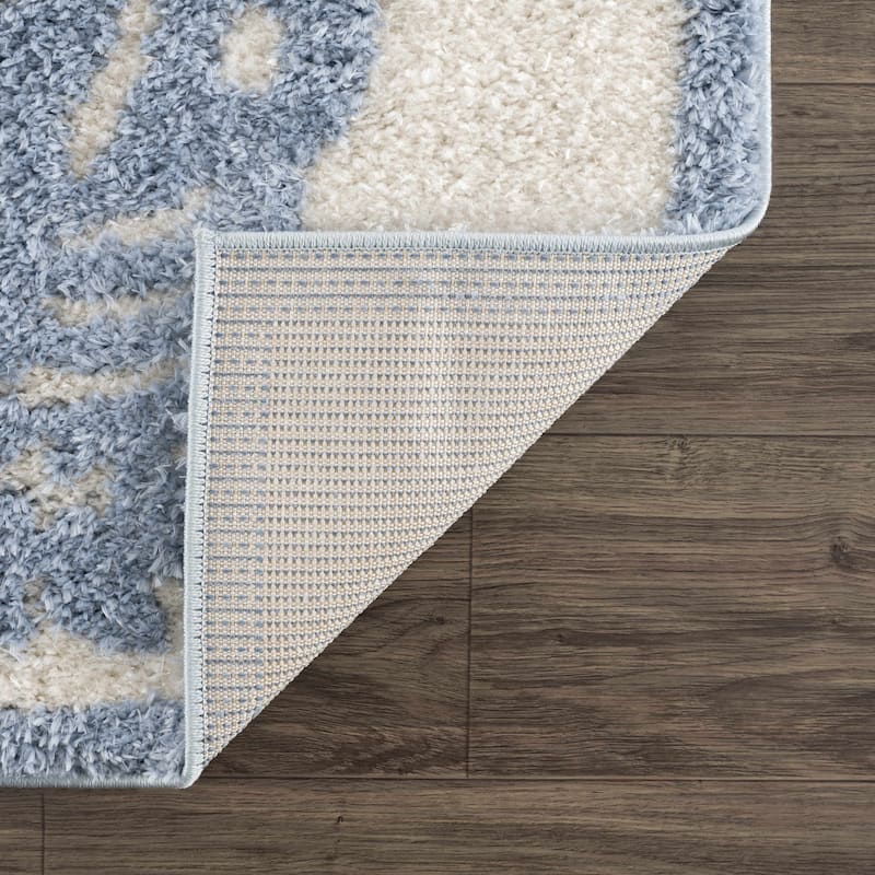 Hauteloom Cansu Living Room, Bedroom Area Rug - Contemporary - Plush Pile - Black - 2' x 3'