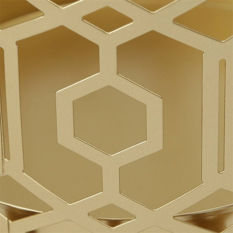 Adeco Multipurpose End Table Metal Shelf Holder Organizer Entrance Umbrella Stand - 9. 25" x 9. 25" x 18. 78"