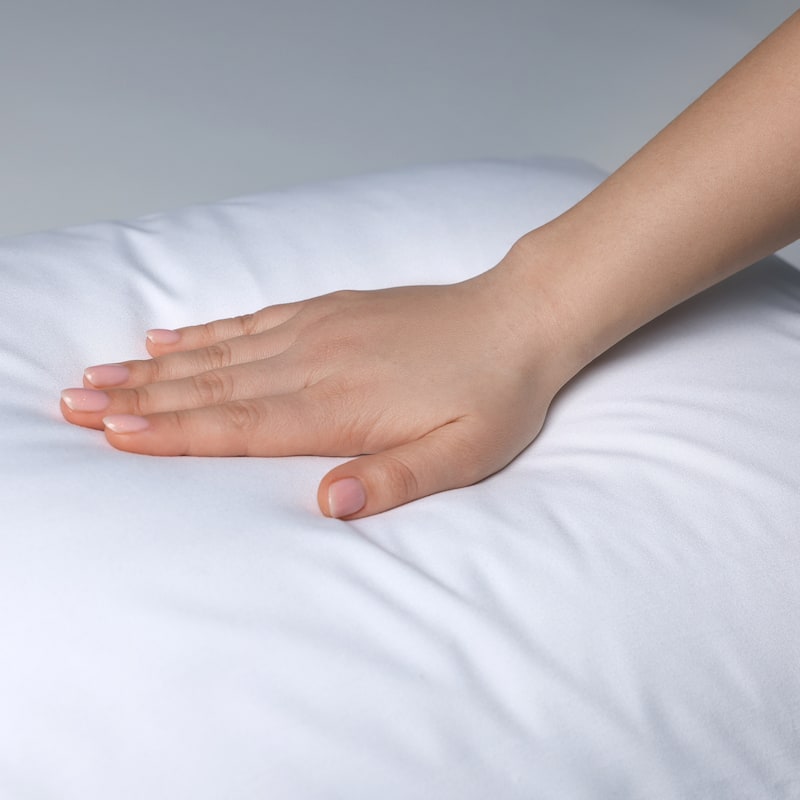 Martex European Square White Plush Polyfill Soft Breathable Pillow