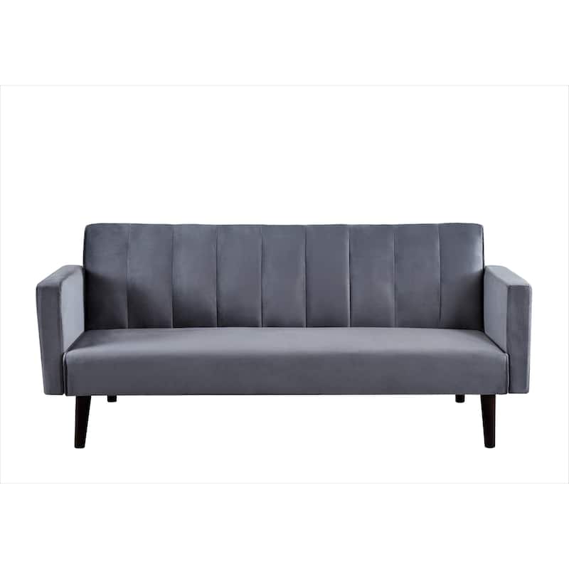 Container Furniture Srtip Convertible Velvet Sofa Bed