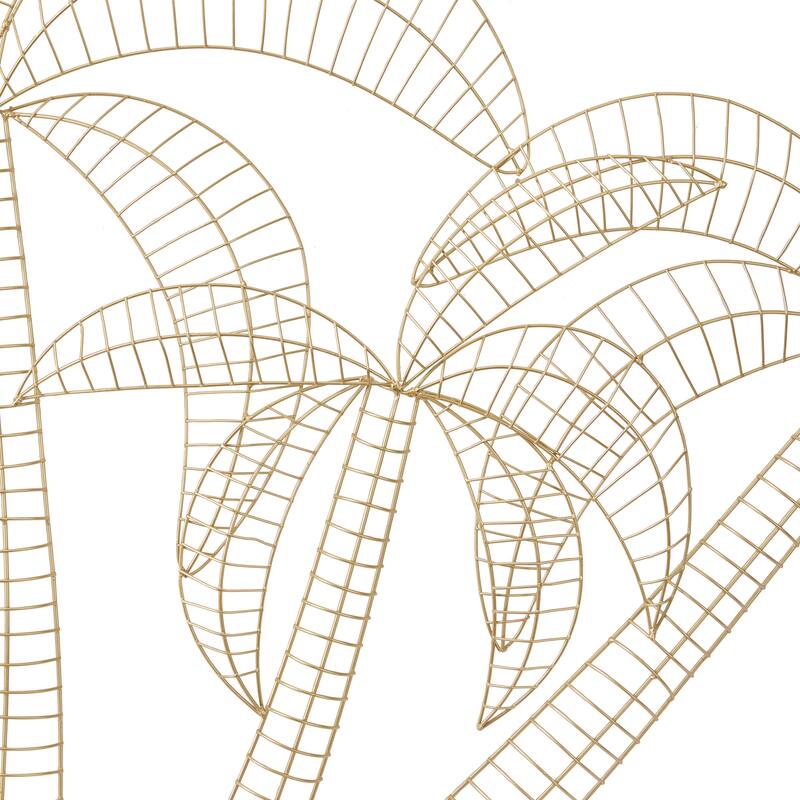 Gold Metal Glam Wall Decor