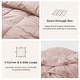 preview thumbnail 3 of 13, Medium Warmth 300TC Organic Cotton Down Comforter - 100% Natural, Chemical-Free, All Season Duvet Insert
