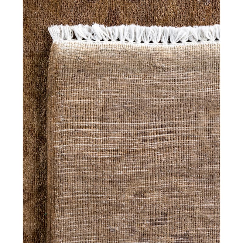 Overdyed One-of-a-Kind Hand-Knotted Runner Rug - Beige - 2' 8" x 21' 4"