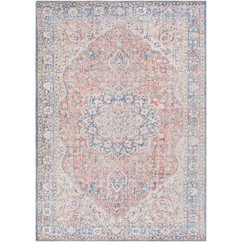 Livabliss Duquette Persian Medallion Printed Machine Washable Area Rug