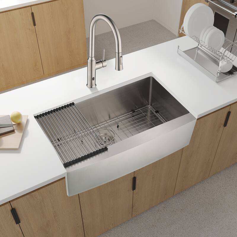 Farmhouse Apron Single Bowl Stainless Steel Kitchen Sink