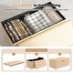 preview thumbnail 26 of 48, 15" Tall Foldable Storage Ottoman Lift-Top Lid & Carry Handle Multi Functional Footrest Shoe Bench Coffee Table for Living Room