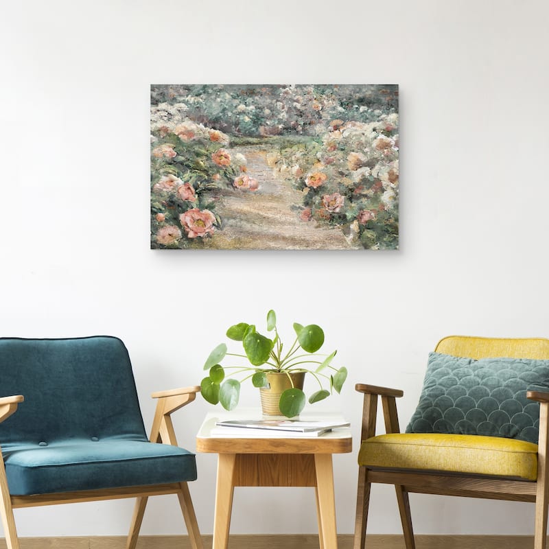 Garden Path by Studio Arts Canvas Art Print