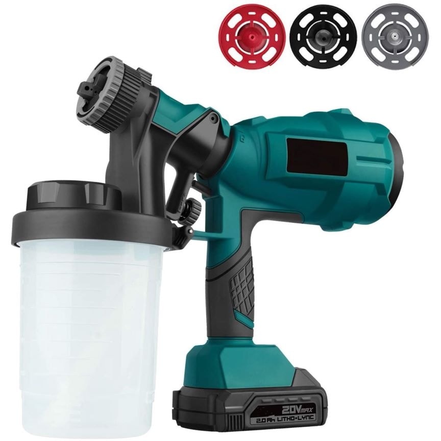 Battery operated sales paint spray gun