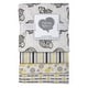 preview thumbnail 4 of 2, Baby Boys and Baby Girls 8 Piece Elephants Baby Gift Set, Ivory and Yellow