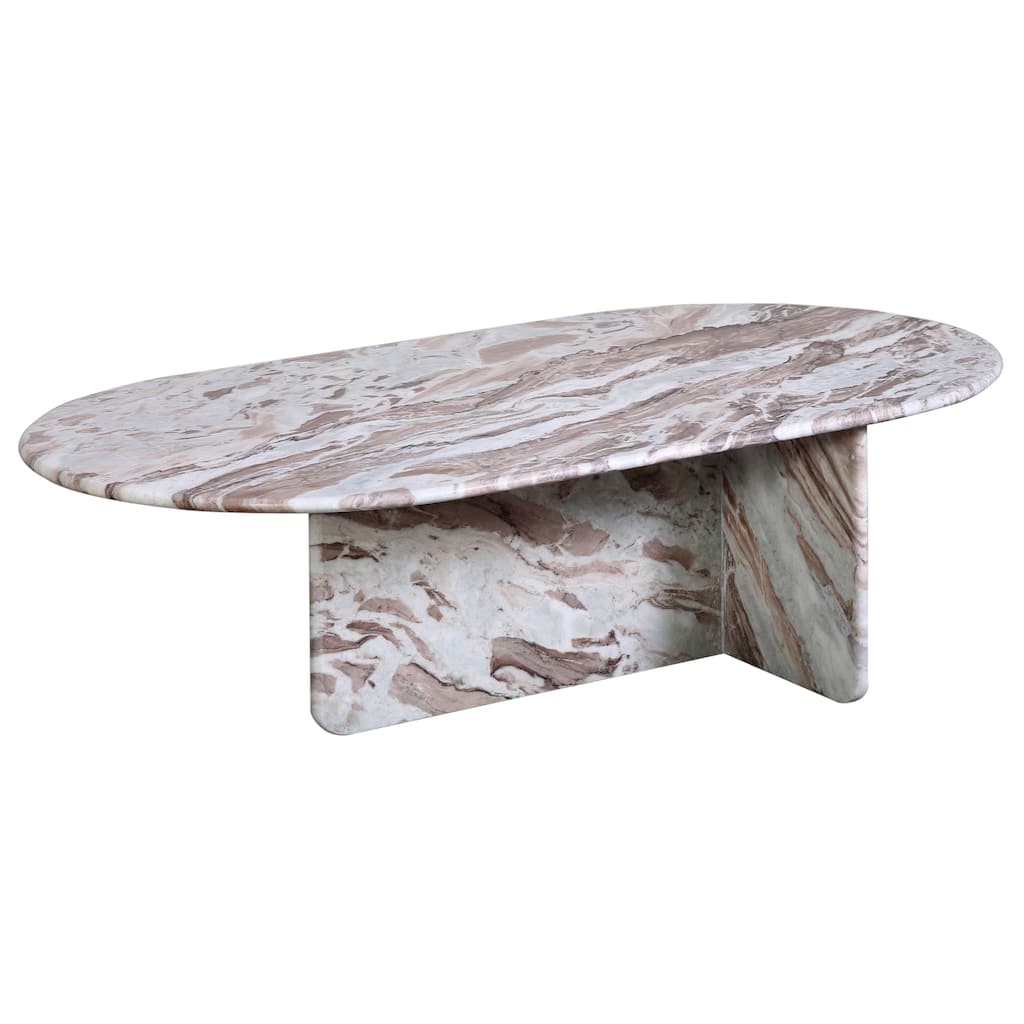 Chisel Coffee Table, Brown/ White