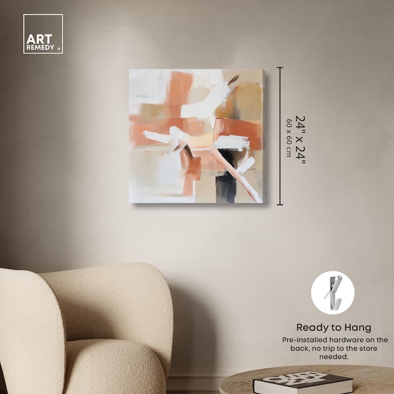 Rose and Rust II Canvas by Art Remedy, Gallery Wrapped