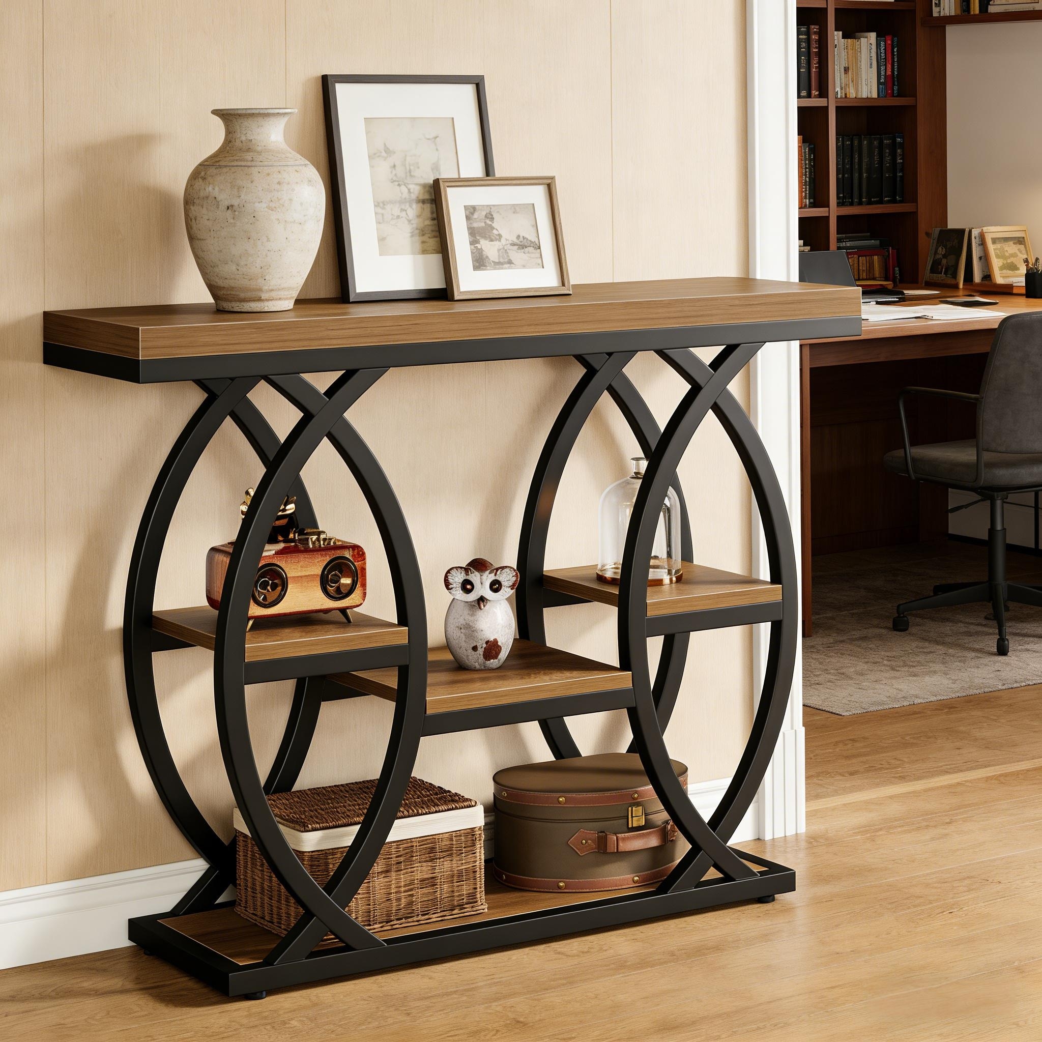 Classic Entryway Table With Practical Console And Steady Sofa Table Design For Functional Living