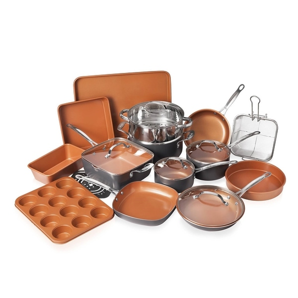Gotham Steel 20-piece Complete Kitchen Cookware and Bakeware Set. Opens flyout.