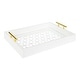 Kate and Laurel Caspen Rectangle Decorative Tray - 12.25x16.5 - Thumbnail 1