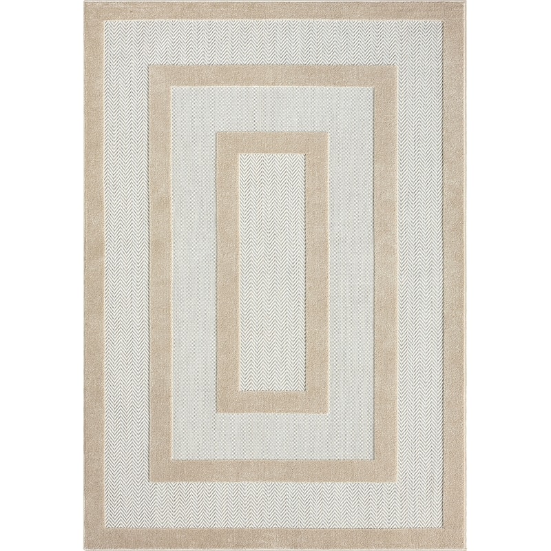 Abani Rugs Dusk Collection DUS130A Modern Rectangles Area Rug