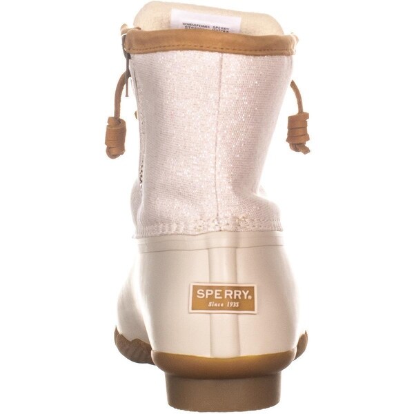 sperry women's saltwater metallic rain boot