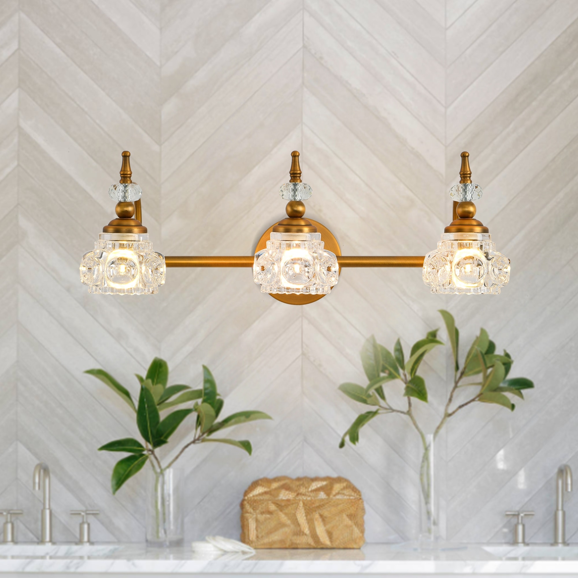 Vintage bathroom deals lights