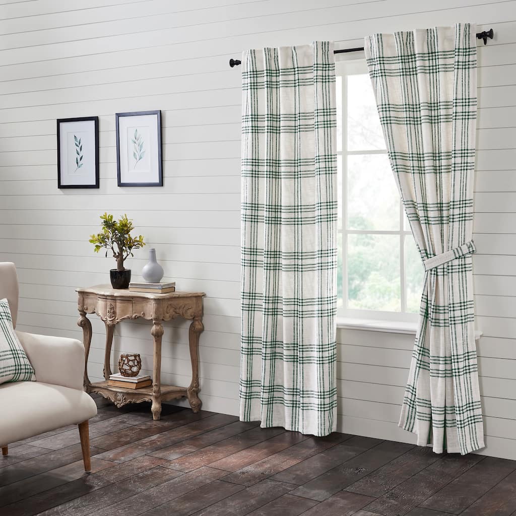 Pine Grove Plaid Panel Set of 2 84x40