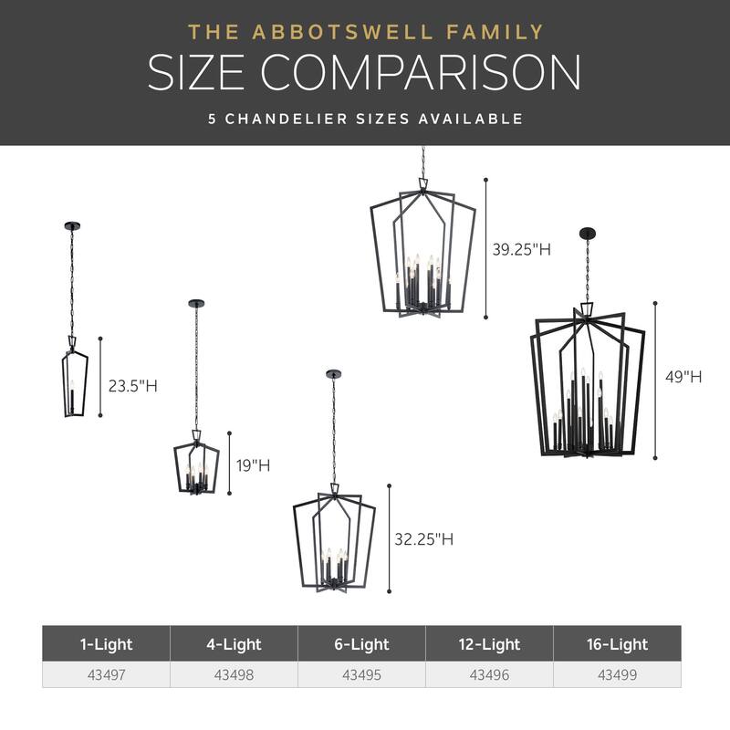 Kichler Lighting Abbotswell 49 in. 16-Light Pendant Light