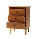 preview thumbnail 45 of 47, Walker Edison Bullrushes Solid Wood 3-Drawer Nightstand