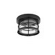 preview thumbnail 6 of 11, Jocelyn Outdoor Flush Mount in Black