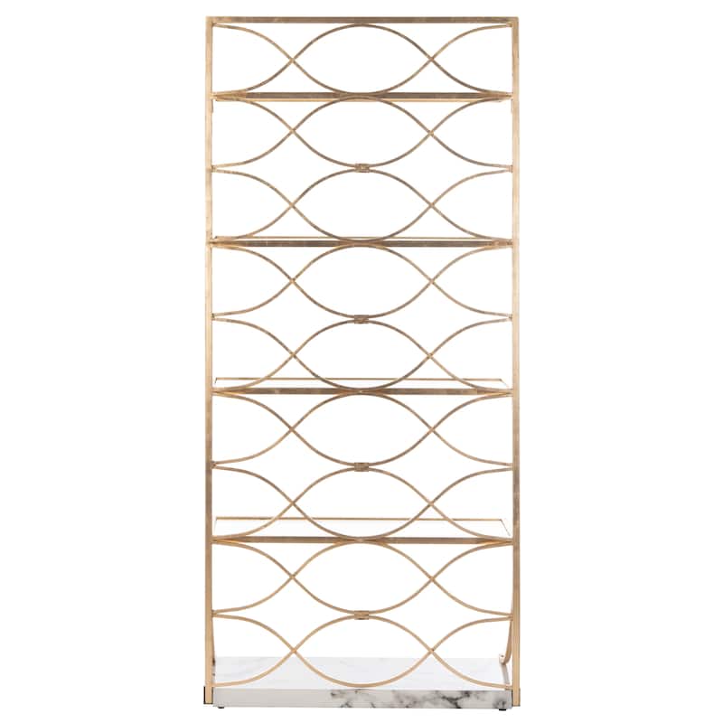 SAFAVIEH Pauletta 4-Tier Etagere Bookshelf - 34Wx12Dx76H