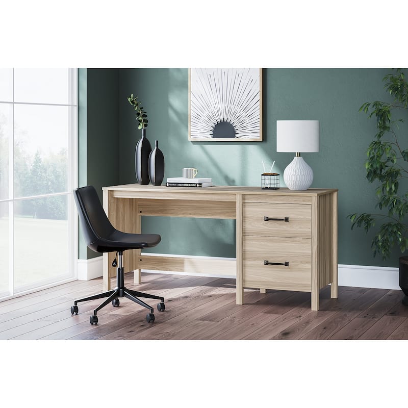 Signature Design by Ashley Battelle Tan 60" Home Office Desk