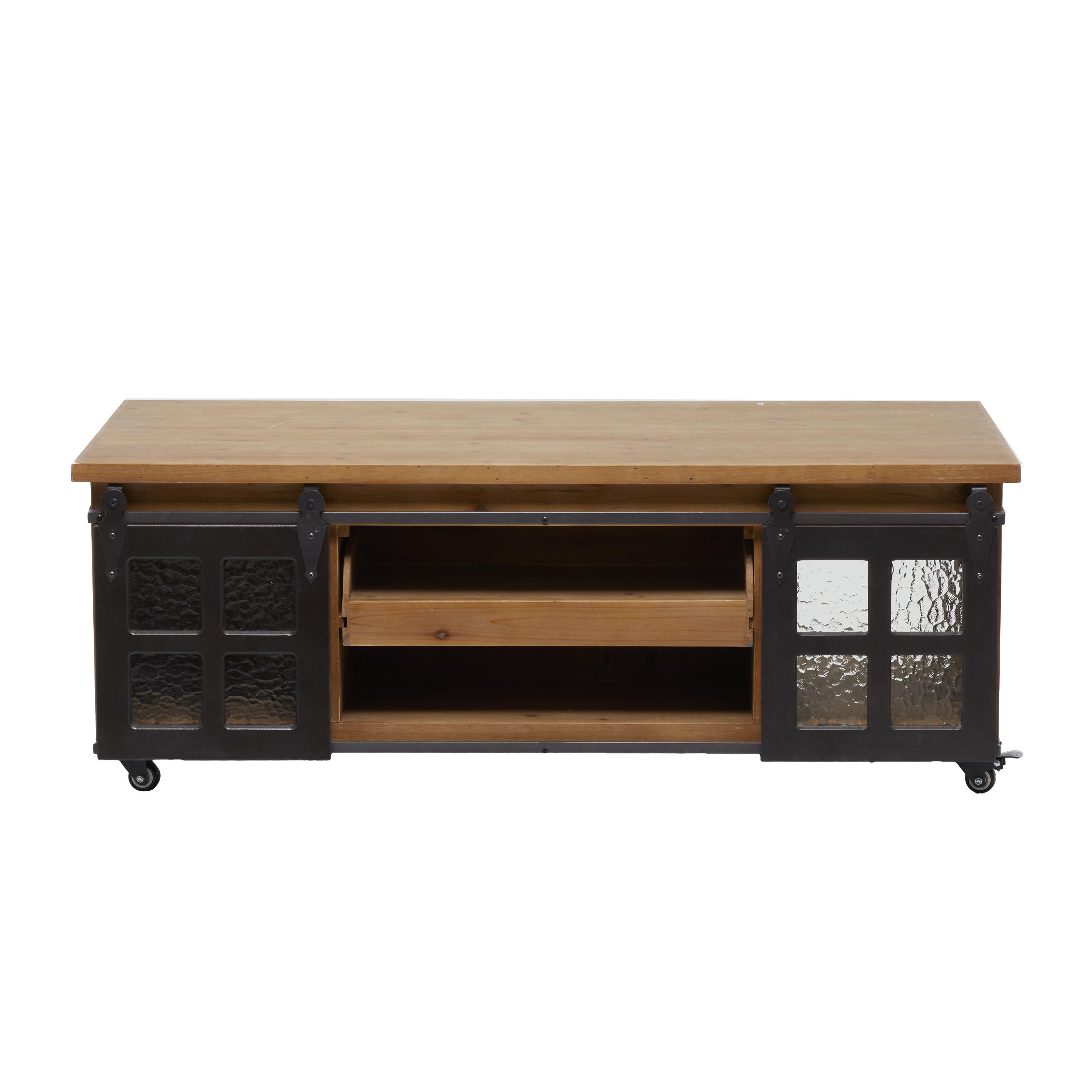 Wood Coffee Table - Brown - Roche River Decor