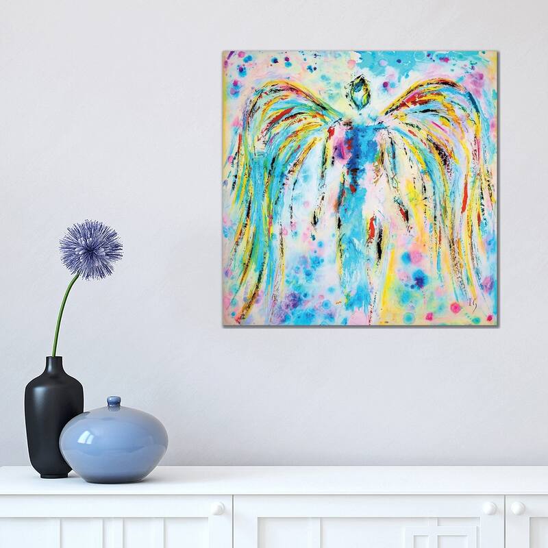 iCanvas "Heavenly Angel" by Ivan Guaderrama Canvas Print - 18x18x1.5