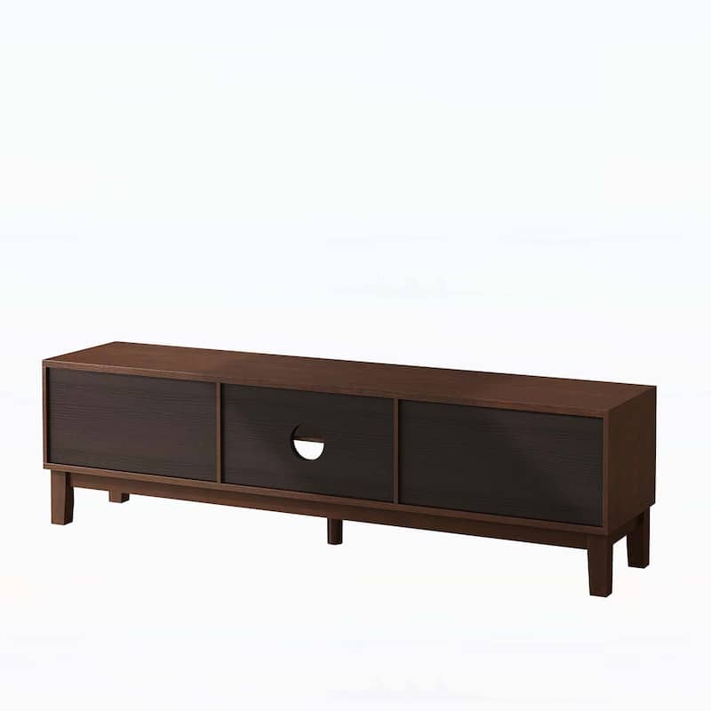 TV Stand for TVs up to 75,with 4 Drawers,Entertainment Center with Spacious Storage and Modern Design