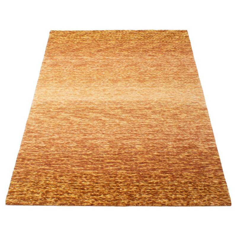 ECARPETGALLERY Hand Tufted Timeless Copper Wool Rug - 5'1 x 8'0