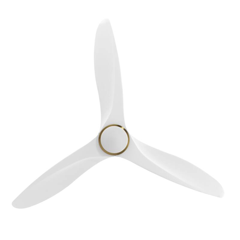 GetLedel 52-in Solid Wood Propeller LED Ceiling Fan with Remote and Light