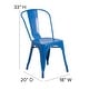 preview thumbnail 119 of 164, Metal Indoor/ Outdoor Stackable Bistro Chair (Set of 4)