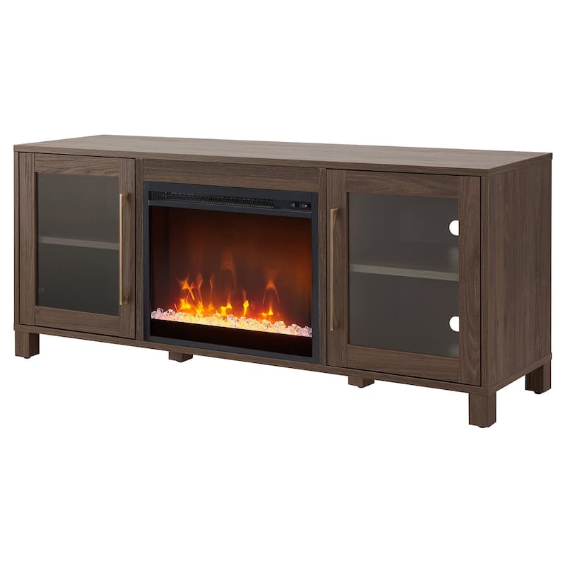 Quincy TV Stand with Fireplace Insert