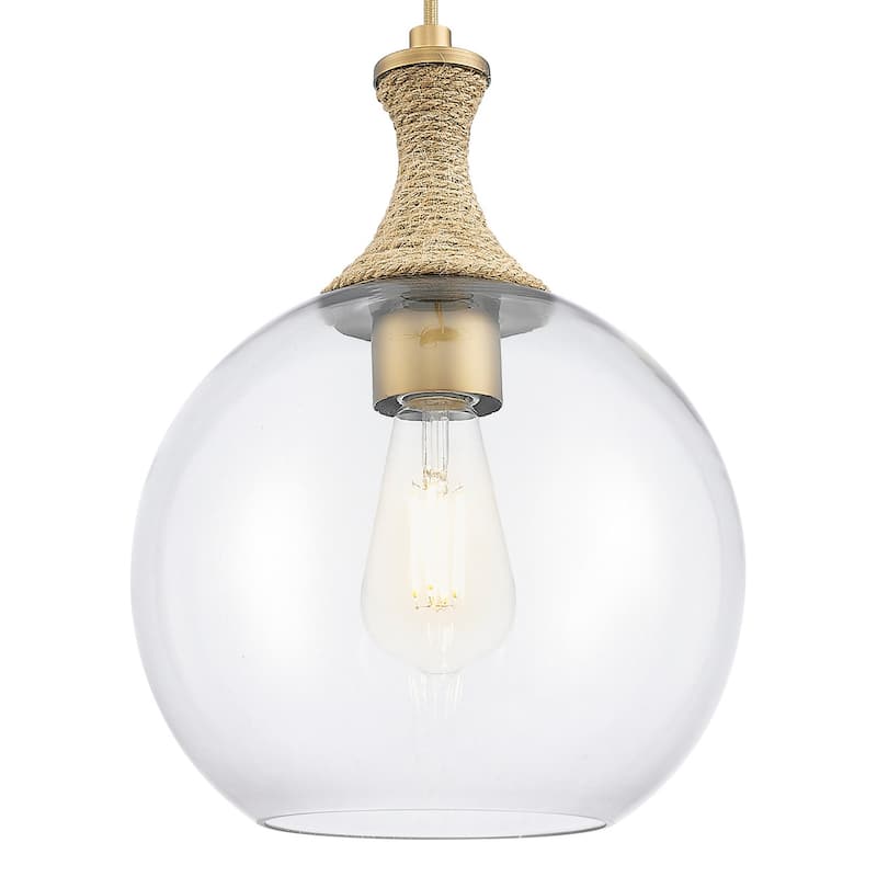 Innovations Lighting 415-1PR-G122-10 Astor 10" Wide Rope Detailed Cord - Brushed Brass