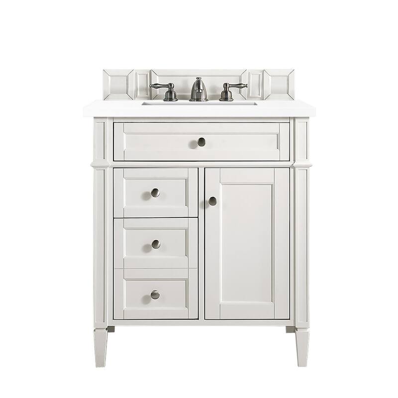 James Martin Vanities 650-V30-3WZ Brittany 30" Single Basin Poplar